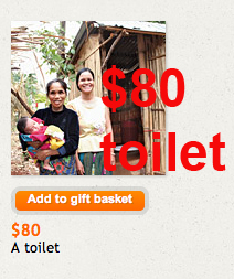 Cheap gifts – the $80 toilet ??