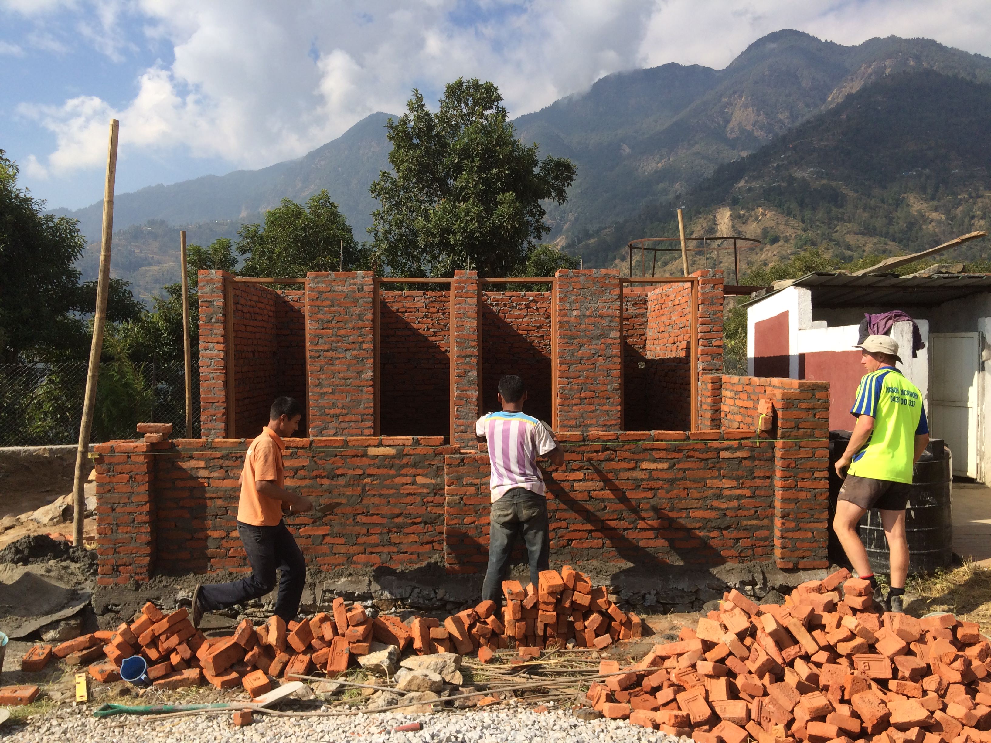 Toilet blocks underway for Thangpal Dhap School NEPAL