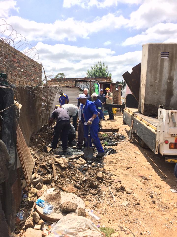 Community Plumbing Challenge Diepsloot, South Africa