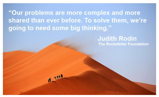 Complex problems and big thinking ? – maybe try many small ideas