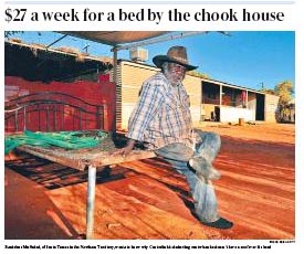 NT housing, chook-sheds and rent money