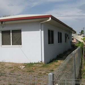 Unshaded western & southern walls, no shade planting (tropical climate- slab on ground)