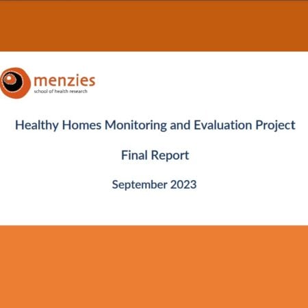 REPORT/ RESEARCH: Evaluation into the current NT Healthy Homes project published